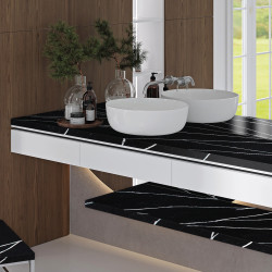 7530L Calacatta Noir Satin