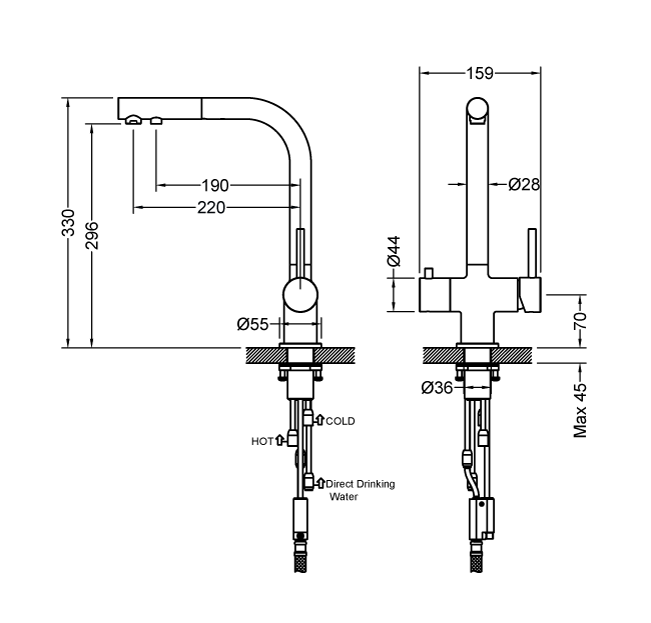 FF 31 CH pull-out