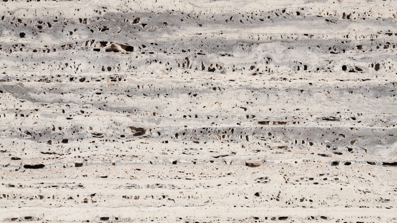 Silver Travertine незаповнений шліфований