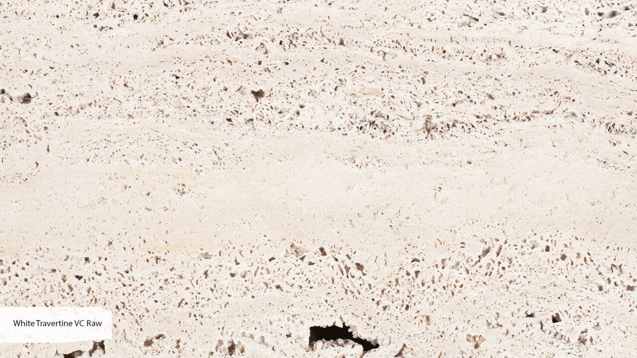 White Travertine VC Raw