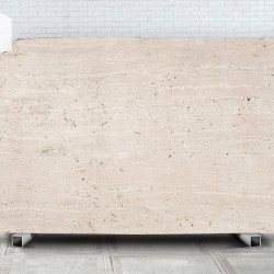 White Travertine VC Sandblasted